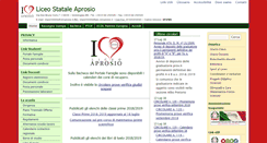 Desktop Screenshot of liceoaprosio.it